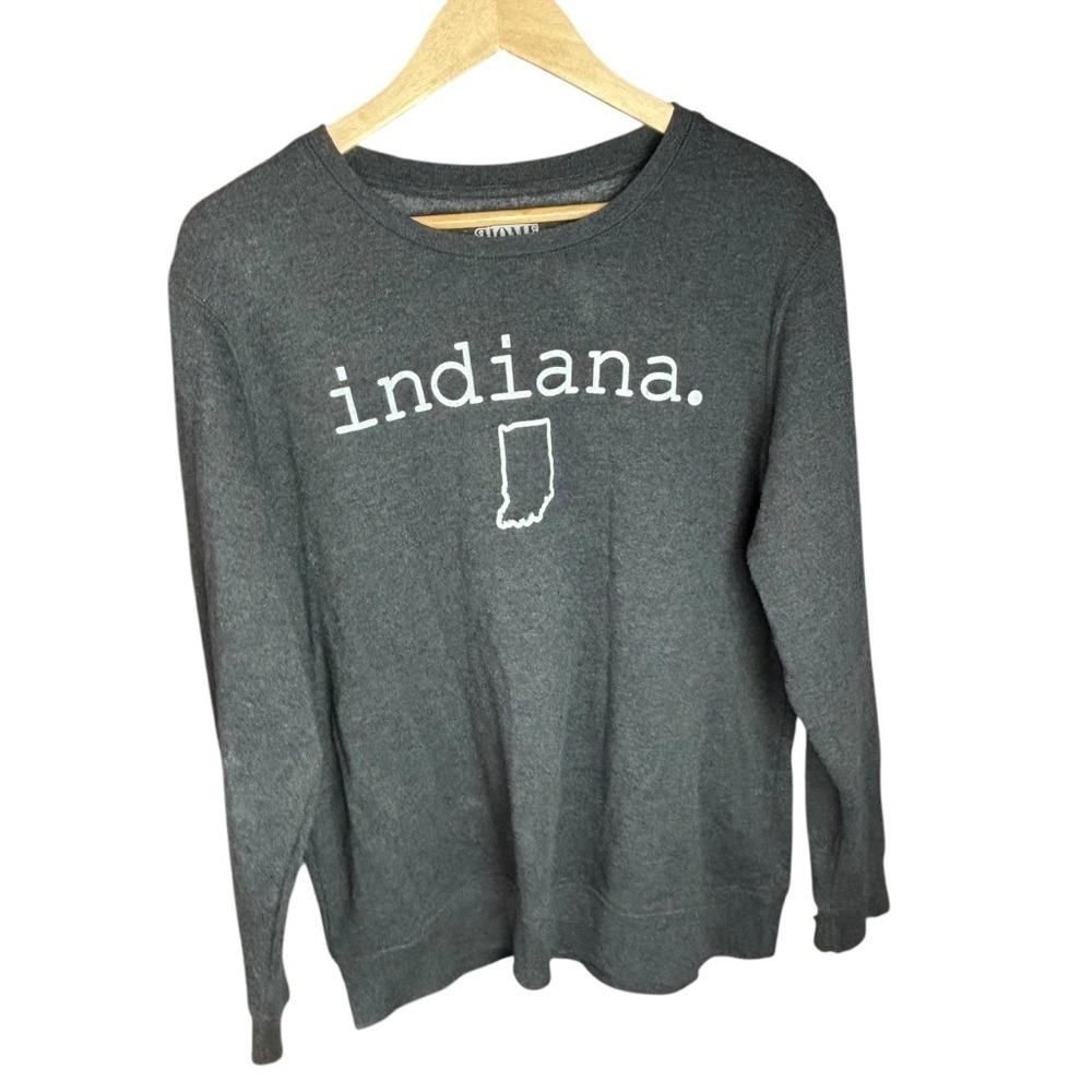 Home Free Indiana Gray Crewneck Sweater Sz Large